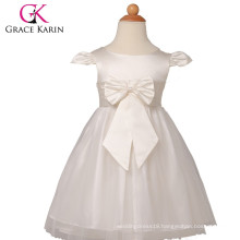 Grace Karin Newest Design Cap Sleeve White Flower Girls Dresses Patterns CL4838